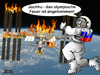 Cartoon: Juchhu... (small) by besscartoon tagged olympia,feuer,iss,russland,bess,besscartoon