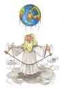 Cartoon: ohne Titel (small) by besscartoon tagged erde gott himmel spiel religion christentum bess besscartoon