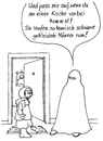 Cartoon: ohne Titel (small) by besscartoon tagged burka,kirche,katholisch,islam,kind,bess,besscartoon