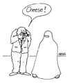 Cartoon: ohne Titel (small) by besscartoon tagged burka,islam,fotografie,religion,bess,besscartoon
