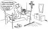 Cartoon: vorbildlich (small) by besscartoon tagged mann,frau,paar,beziehung,sex,religion,kreuz,katholisch,bess,besscartoon