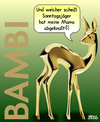 Cartoon: Waidmannsheil (small) by besscartoon tagged tiere,bambi,reh,mutter,mama,kind,abgeknallt,gewalt,jäger,sonntagsjäger,jagd,bess,besscartoon