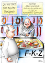 Cartoon: Zeitenwandel (small) by besscartoon tagged metzgerei,fleisch,kompetenz,zentrum,einkaufen,lebensmittel,wurst,bess,besscartoon