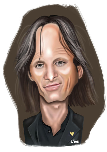 Cartoon: Viggo Mortensen (medium) by Vlado Mach tagged actor,viggo,movie