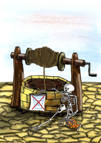 Cartoon: Water (medium) by Vlado Mach tagged wasser,trinken,trockenheit