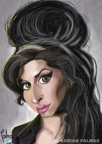 Cartoon: Amy (medium) by Palmas tagged caricatura