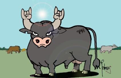 Cartoon: El toro (medium) by Palmas tagged humor,gauchesco