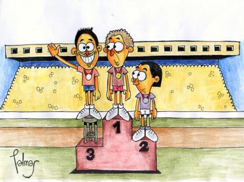 Cartoon: Podio (medium) by Palmas tagged deporte