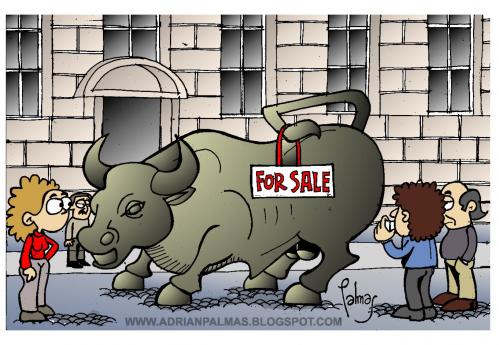 Cartoon: Wall Street (medium) by Palmas tagged wall,street