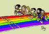 Cartoon: Carrera de igualdad (small) by Palmas tagged igualdad