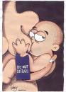Cartoon: No molestar (small) by Palmas tagged madre
