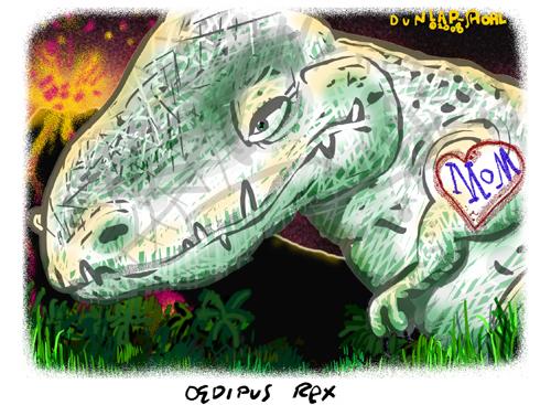 Cartoon: Oedipus Rex (medium) by Dunlap-Shohl tagged mothers,day