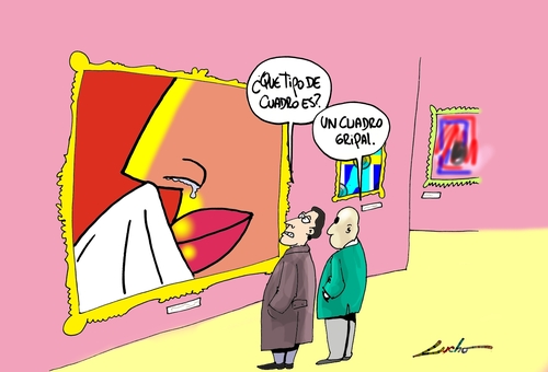 Cartoon: CUADRO (medium) by lucholuna tagged museum
