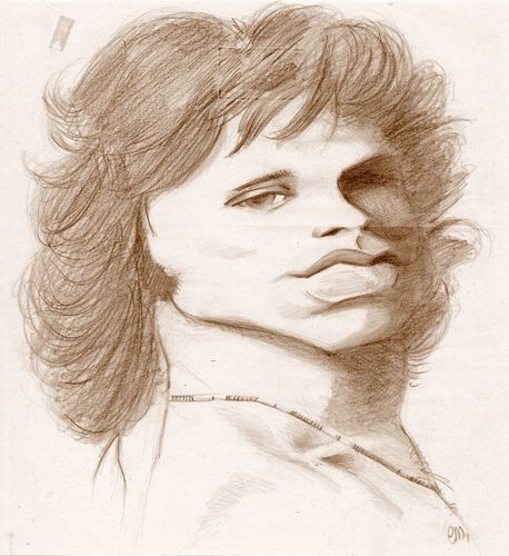 Cartoon: Jim Morrison (medium) by Eno tagged jim,morrison,doors,caricature