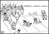 Cartoon: Anna Hazere Vs Indian Government (small) by Aswini-Abani tagged india,indepedence,potitics,politicians,bharat,public,poor,poverty,aswini,abani,asabtoons