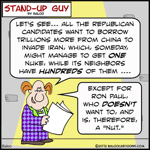 Cartoon: 1sug a nut ron paul (medium) by rmay tagged 1sug,nut,ron,paul