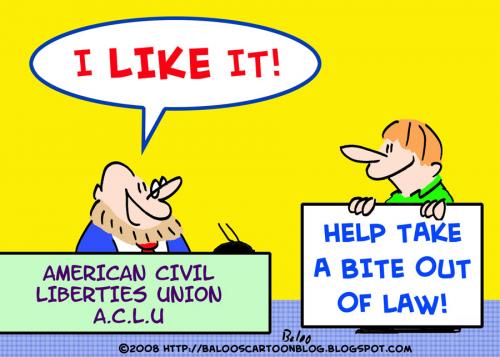 Cartoon: AMERICAN CIVIL LIBERTIES UNION (medium) by rmay tagged american,civil,liberties,union