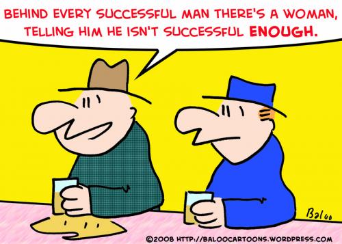 Cartoon: BEHIND EVERY SUCCESSFUL MAN WOMA (medium) by rmay tagged behind,every,successful,man,woman