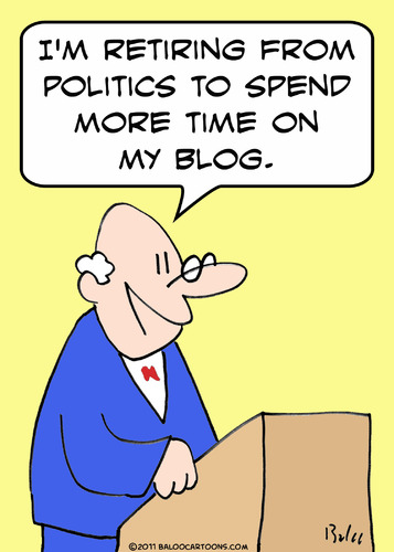 Cartoon: blog politics more time spend (medium) by rmay tagged blog,politics,more,time,spend