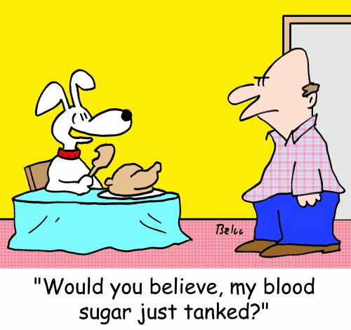 Cartoon: blood sugar tanked diabetic (medium) by rmay tagged blood,sugar,tanked,diabetic