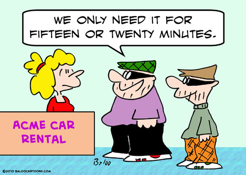 Cartoon: car rental burglar (medium) by rmay tagged car,rental,burglar