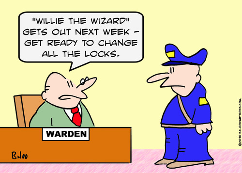 Cartoon: change locks wizard prison (medium) by rmay tagged change,locks,wizard,prison