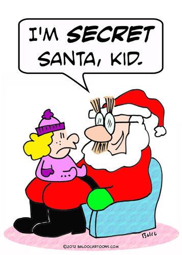 Cartoon: christmas secret santa groucho (medium) by rmay tagged christmas,secret,santa,groucho