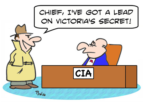 Cartoon: CIA lead Victorias secret (medium) by rmay tagged secret,victorias,lead,cia
