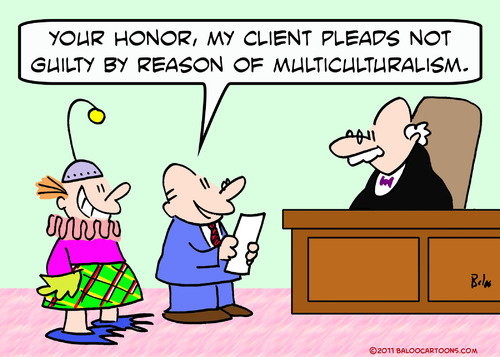 Cartoon: client not guilty multiculturali (medium) by rmay tagged client,not,guilty,multiculturalism