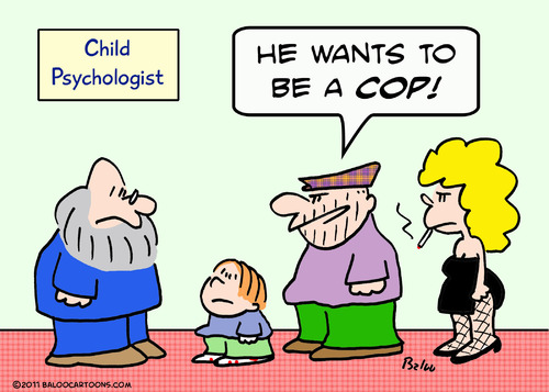 Cartoon: cop child psychologist criminals (medium) by rmay tagged cop,child,psychologist,criminals