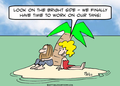 Cartoon: Desert isime to work on our tans (medium) by rmay tagged desert,isle,time,work,on,tans