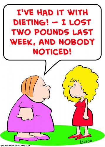Cartoon: dieting lost pounds noticed (medium) by rmay tagged dieting,lost,pounds,noticed