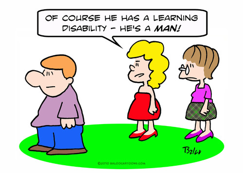Cartoon: disability learning man (medium) by rmay tagged disability,learning,man