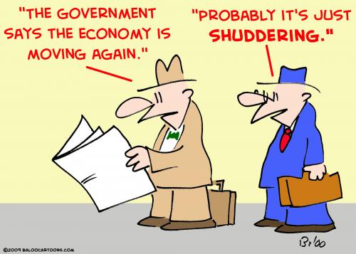 Cartoon: economy move shuddering (medium) by rmay tagged economy,move,shuddering