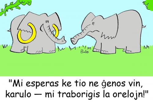 Cartoon: Elefantoj (medium) by rmay tagged elephants