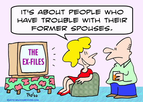 Cartoon: ex files tv former spouses x (medium) by rmay tagged ex,files,tv,former,spouses