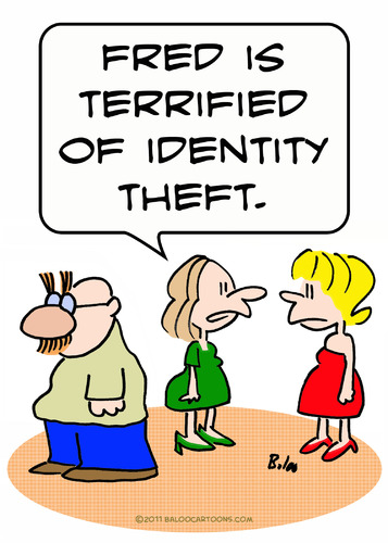 Cartoon: groucho glasses identity theft (medium) by rmay tagged theft,identity,glasses,groucho