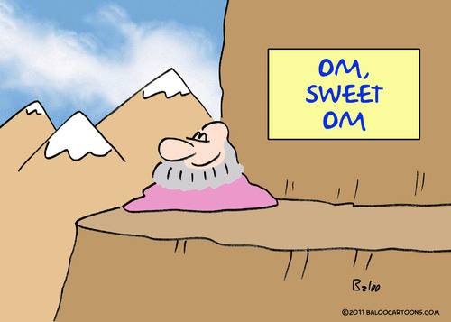 Cartoon: guru home om sweet om (medium) by rmay tagged guru,home,om,sweet