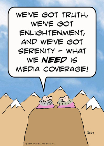 Cartoon: guru media coverage (medium) by rmay tagged guru,media,coverage