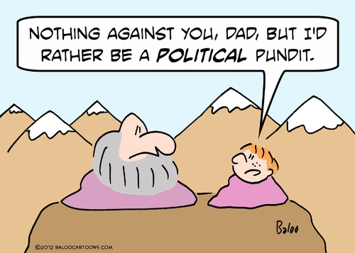 Cartoon: guru political pundit (medium) by rmay tagged guru,political,pundit
