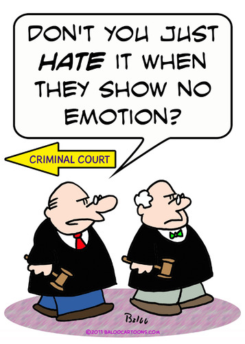 Cartoon: judge hate show no emotion (medium) by rmay tagged emotion,no,show,hate,judge