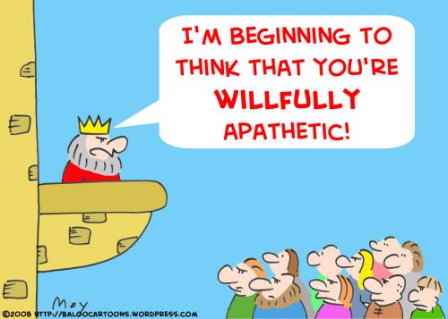 Cartoon: KING WILLFULLY APATHETIC (medium) by rmay tagged king,willfully,apathetic