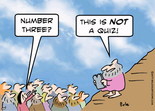 Cartoon: moses not a quiz (medium) by rmay tagged moses,not,quiz