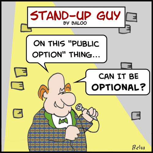 Cartoon: optional health insurance obama (medium) by rmay tagged optional,health,insurance,obama