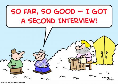 Cartoon: second interview (medium) by rmay tagged second,interview