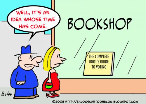 Cartoon: VOTING FOR DUMMIES (medium) by rmay tagged voting,for,dummies