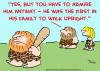 Cartoon: caveman first family upright (small) by rmay tagged caveman first family upright