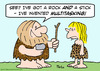 Cartoon: caveman stick rock invent multit (small) by rmay tagged caveman,stick,rock,invent,multitasking