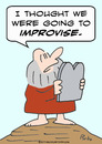 Cartoon: commandments moses improvise (small) by rmay tagged commandments,moses,improvise