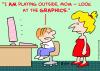 Cartoon: computer graphics playing outsid (small) by rmay tagged computer,graphics,playing,outside